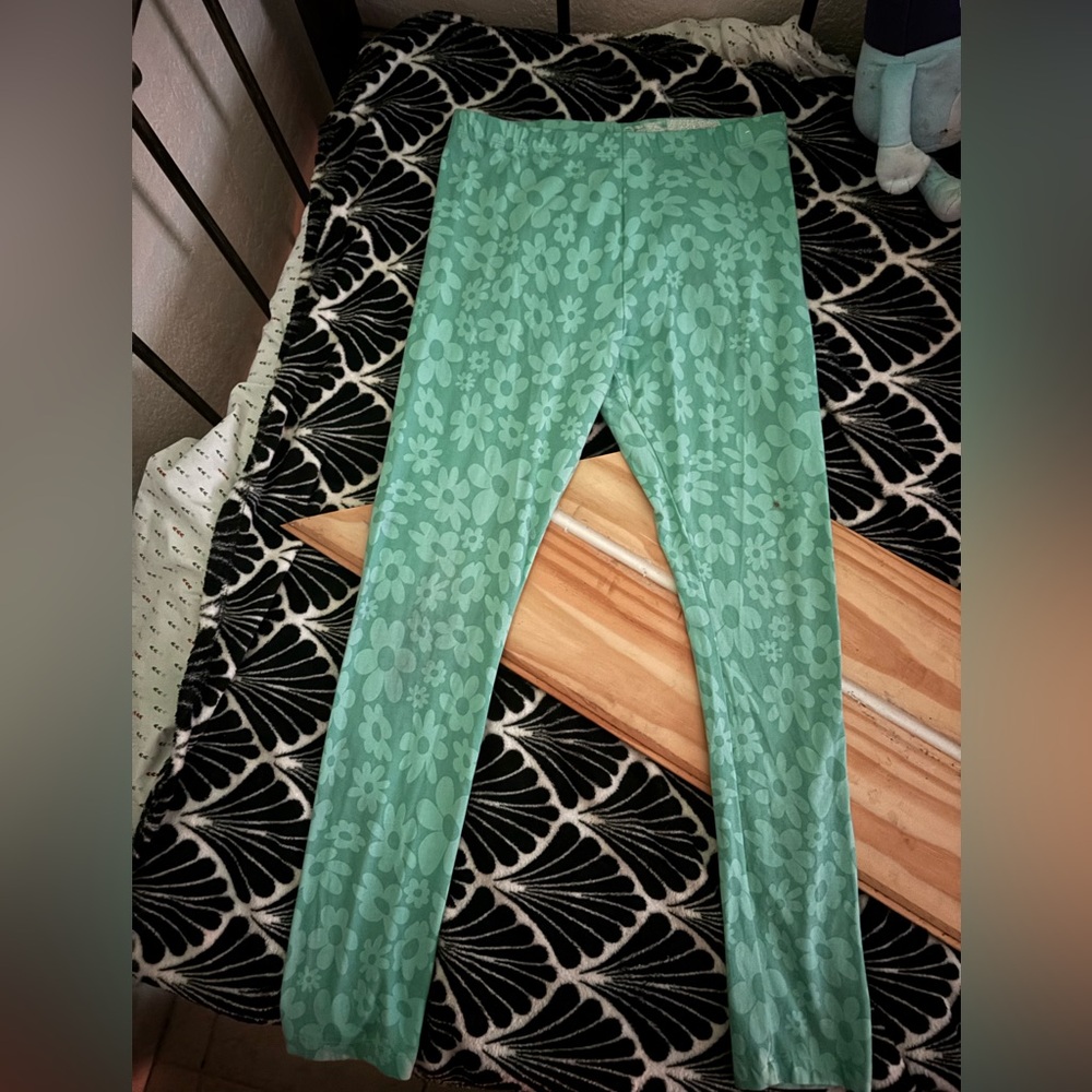 Flowery leggings XL 14-16